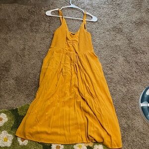Mustard yellow torrid 00 long summer dress